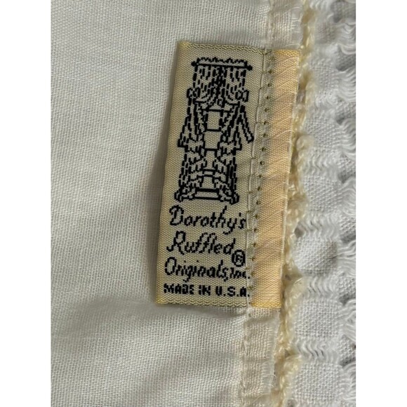 Vintage Dorothy’s Ruffled Originals Napkins Set of 4 Lace trim ivory - Picture 4 of 5